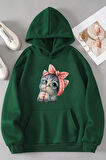 Uyguntarz Unisex Sevimli Kedi Sweatshirt