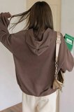 Unisex Cherish Baskılı Oversize Sweatshirt