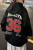 Erkek 36 Brooklyn Baskılı Oversize Sweatshirt