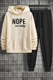 Uyguntarz Unisex Nope Baskılı Eşofman Takımı