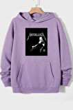 Uyguntarz Unisex Metalica Baskılı Oversize Sweatshirt