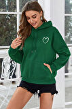 Uyguntarz Unisex Heart Baskılı Oversize Sweatshirt