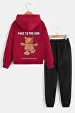 Uyguntarz Çocuk Face To The Sun Baskılı Eşofman Takımı