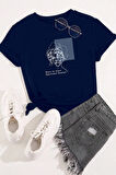Uyguntarz Unisex Minimal line drawing Baskılı T-shirt