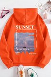 Unisex Sunset Baskılı Sweatshirt