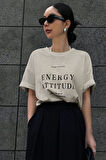 Uyguntarz Unisex Energy Baskılı Tasarım Tshirt