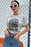Uyguntarz Unisex KeepGoing Baskılı Tasarım Tshirt