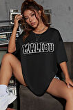Uyguntarz Unisex Malibu Baskılı Tasarım Tshirt