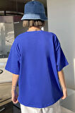 Uyguntarz Unisex Pattern Blue Baskılı Tasarım Tshirt