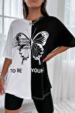Uyguntarz Unisex To Be Yourself Baskılı Tasarım Tshirt
