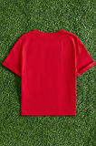 Çocuk Kalp Baskılı Pamuklu Tshirt