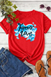 Uyguntarz Unisex Forever Love Baskılı Oversize Tshirt