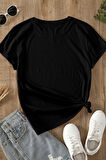 Uyguntarz Unisex Forever Love Baskılı Oversize Tshirt