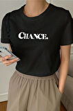 Uyguntarz Unisex Chance Baskılı Tasarım Tshirt