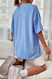 Uyguntarz Unisex Forever Love Baskılı Oversize Tshirt