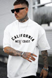 Uyguntarz Unisex West Coast Baskılı Oversize Tshirt