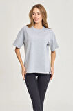 Uyguntarz Unisex  Pamuklu Oversize Basic Tshirt