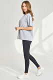 Uyguntarz Unisex  Pamuklu Oversize Basic Tshirt