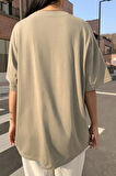 Uyguntarz Unisex Present Baskılı Oversize Tshirt