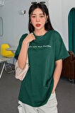 Uyguntarz Unisex More Love Baskılı Oversize Tshirt