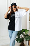 Uyguntarz Unisex Forget Live Baskılı Oversize Tshirt