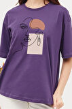 Uyguntarz Unisex Make Up Siluet Baskılı Tasarım Tshirt