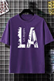 Uyguntarz Unisex Los Angles Baskılı Tasarım Tshirt