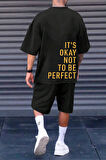 Uyguntarz Unisex It's Okay Baskılı Şort Takım