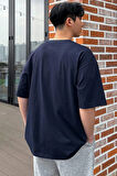 Uyguntarz Erkek Baskılı Oversize Tshirt