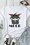 Uyguntarz Unisex Mood Baskılı Oversize Tshirt