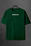 Brooklyn Baskılı Unisex Oversize 3'lü T-shirt Paketi