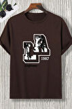 Uyguntarz Erkek La California 1987 Baskılı Oversize Tshirt