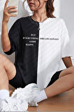 Uyguntarz Unisex Everything Baskılı Oversize Tshirt
