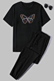 Uyguntarz Unisex Butterfly 2'li Eşofman Takımı