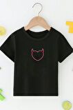 Uyguntarz Çocuk Kalp Baskılı Pamuklu Tshirt