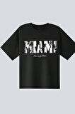 Uyguntarz Çocuk Miami Baskılı Pamuklu Tshirt