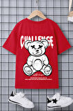Uyguntarz Çocuk Challange Baskılı Pamuklu Tshirt