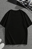 Unisex Baskılı Oversize T-shirt