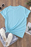 Uyguntarz Unisex Leopar Kalp Baskılı Oversize T-shirt
