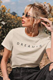 Uyguntarz Unisex Dreamer Baskılı Oversize Tshirt