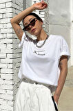 Uyguntarz Unisex The Future Baskılı Oversize T-shirt