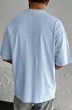 Uyguntarz Erkek Beach Baskılı Oversize Tshirt