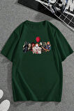 Uyguntarz Korku Karakterleri Baskılı Unisex Oversize Tshirt