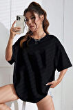 Uyguntarz Starry Sky Baskılı Unisex Oversize Tshirt