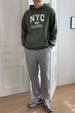 NYC Baskılı Unisex Oversize Sweatshirt