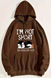 I'm Not Short Baskılı Unisex Oversize Sweatshirt