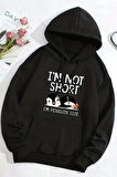 Uyguntarz I'm Not Short Baskılı Unisex Oversize Sweatshirt