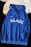 Uyguntarz Wonderful Baskılı Oversize Sweatshirt