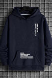 Uyguntarz Belive in Yourself Baskılı Oversize Sweatshirt