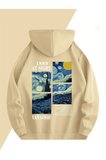 Vangogh Baskılı Oversize Sweatshirt